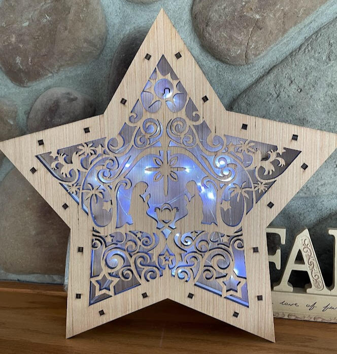 Lighted Shadow Box Star - 15 Designs